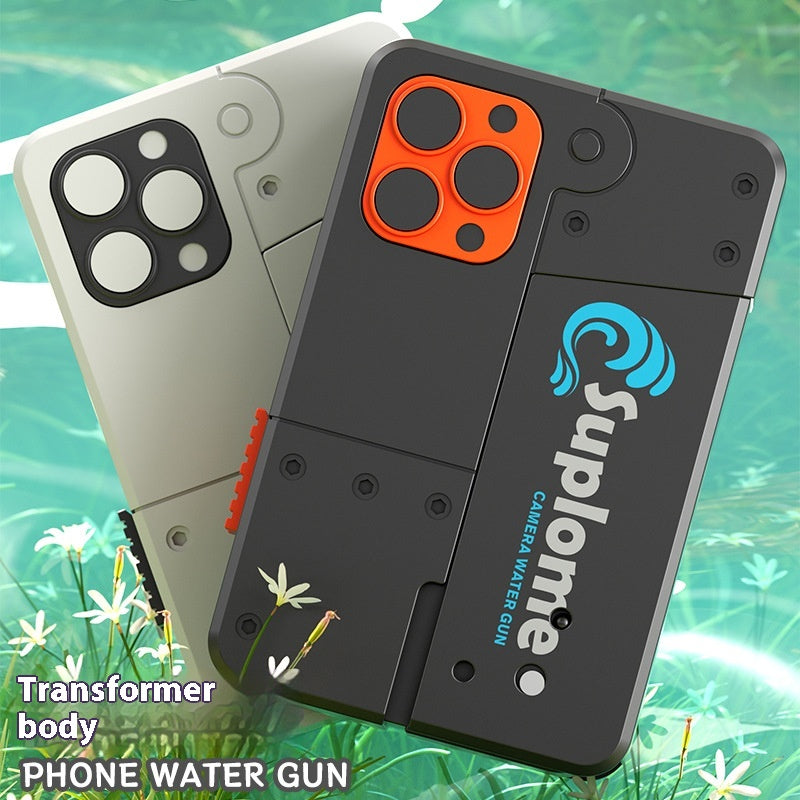 Folding Mobile Phone Water Gun Continuous Hair Double Head Jet - LJ Enterprise